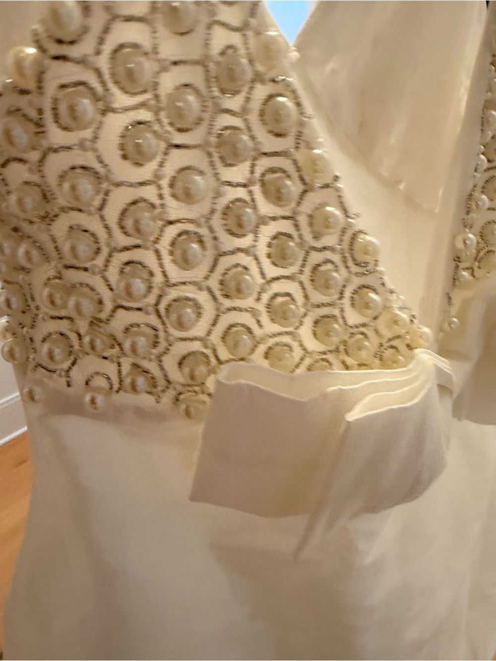For Love And Lemons Pearly Bow Mini Dress - Picture 12 of 14